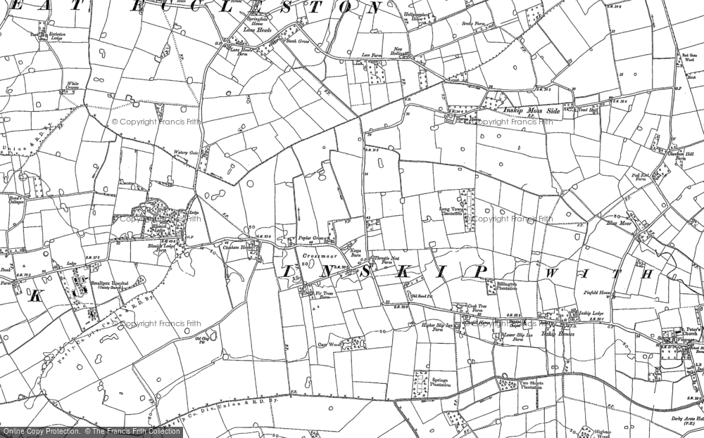 Old Map of Crossmoor, 1892 in 1892