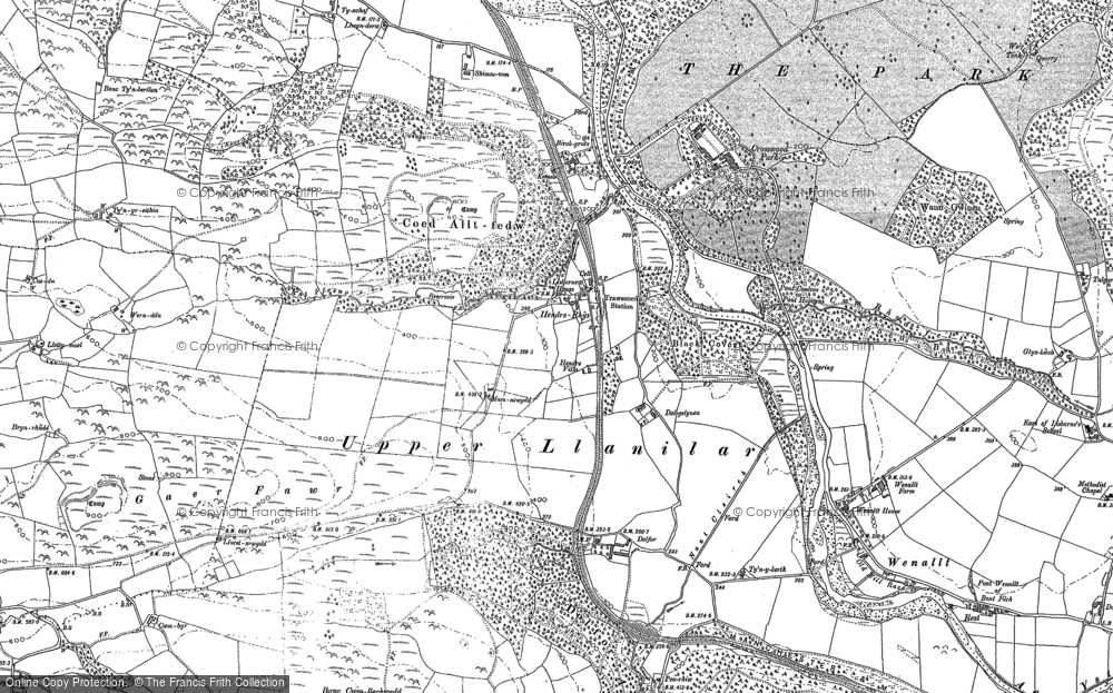 Old Map of Crosswood, 1886 - 1904 in 1886