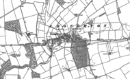 Old Map of Croughton, 1898