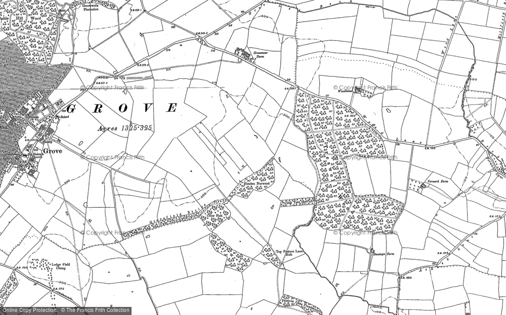 Old Map of Crow Holt, 1884 - 1898 in 1884