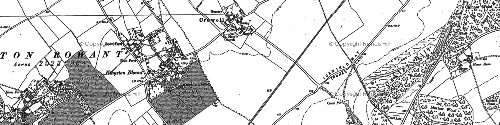 Old map of Crowell in 1897