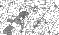 Old Map of Crowfield, 1883 - 1884