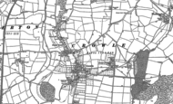 Old Map of Crowle, 1884