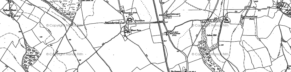 Old map of Crownfield in 1897