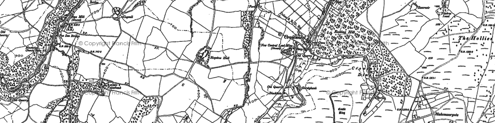 Old map of Blakemoorflat in 1882