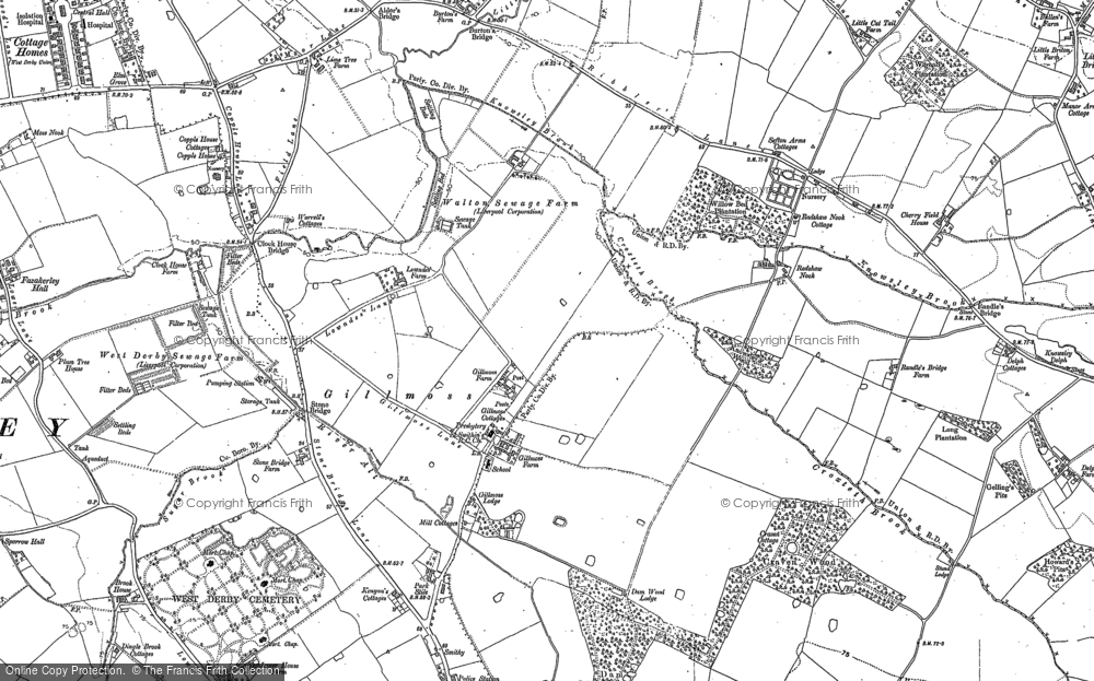 Old Map of Croxteth, 1891 - 1906 in 1891
