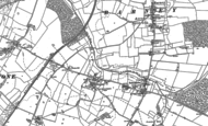 Old Map of Croxton, 1885