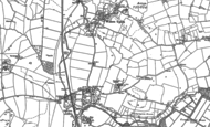 Old Map of Crudgington, 1880