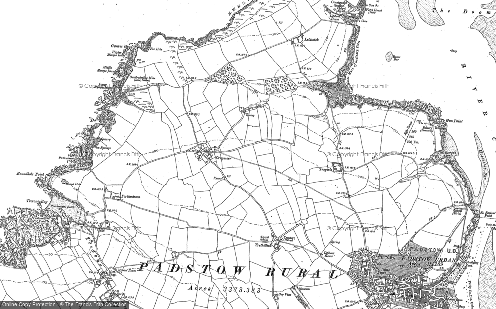 Old Map of Crugmeer, 1905 in 1905