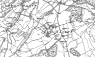 Old Map of Crux Easton, 1909