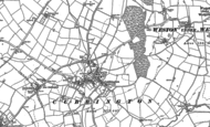 Old Map of Cubbington, 1886