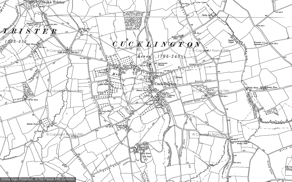 Old Map of Cucklington, 1901 - 1902 in 1901