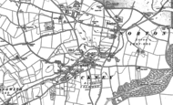 Old Map of Cuckney, 1884