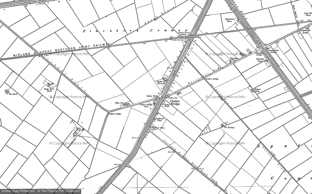 Old Map of Cuckoo Br, 1886 - 1887 in 1886