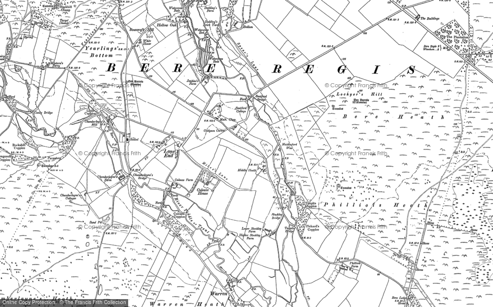Old Map of Culeaze, 1886 - 1887 in 1886