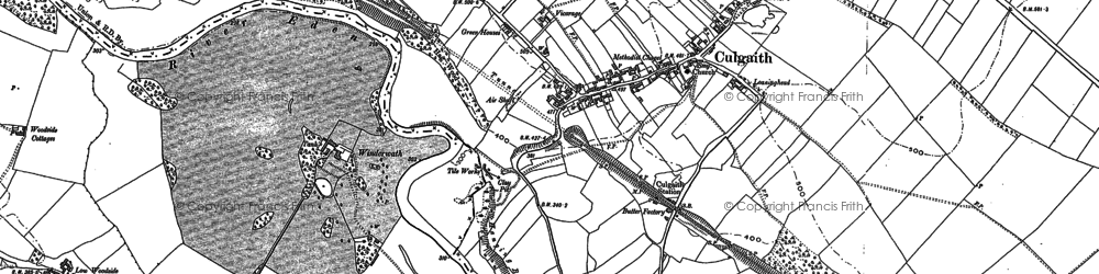 Old map of Culgaith in 1898