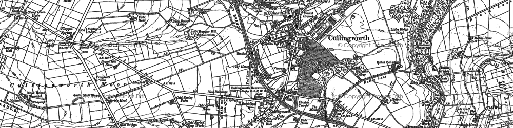 Old map of Cullingworth in 1891