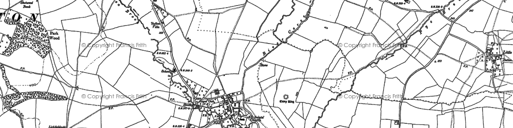 Old map of Culmington in 1883