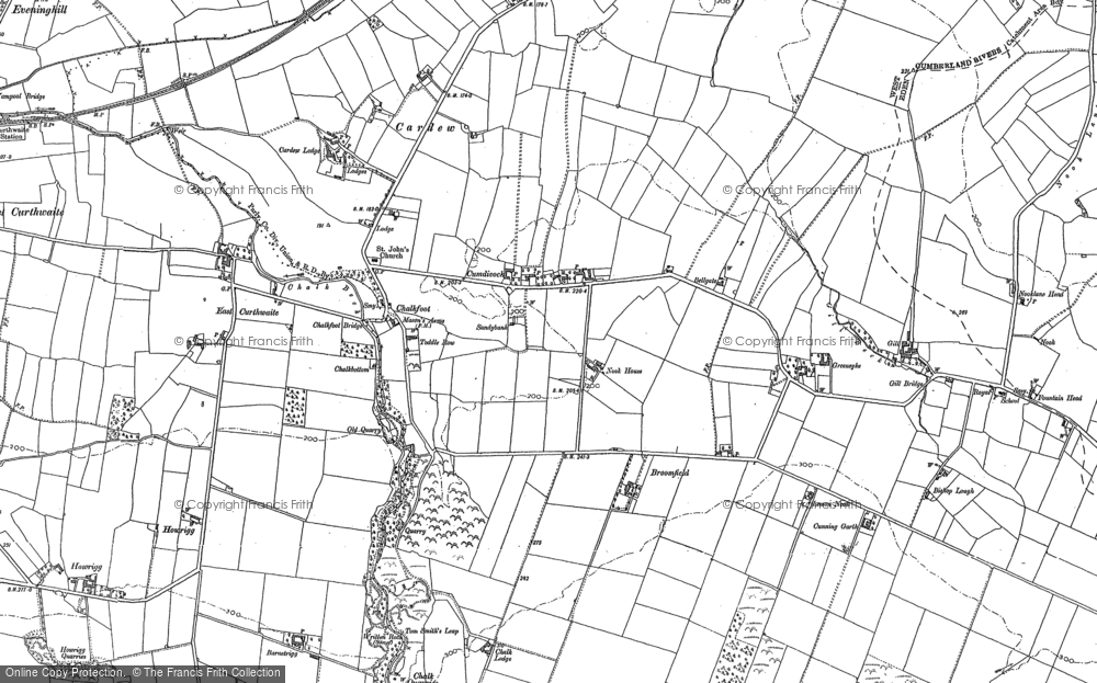 Old Map of Cumdivock, 1899 in 1899