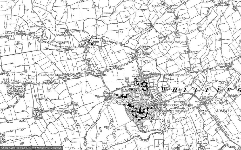 Old Map of Historic Map covering Broadith Lane in 1892