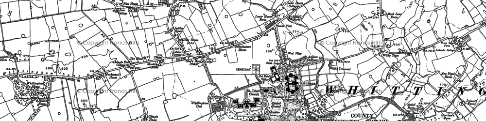 Old map of Ashley Ho in 1892
