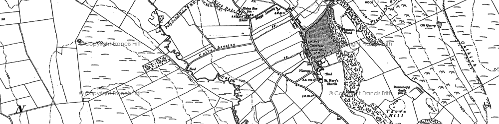 Old map of Cumrew in 1898