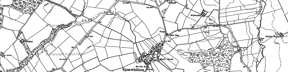 Old map of Cumwhitton in 1898