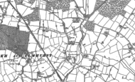 Old Map of Curborough, 1882
