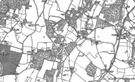Old Map of Curridge, 1898