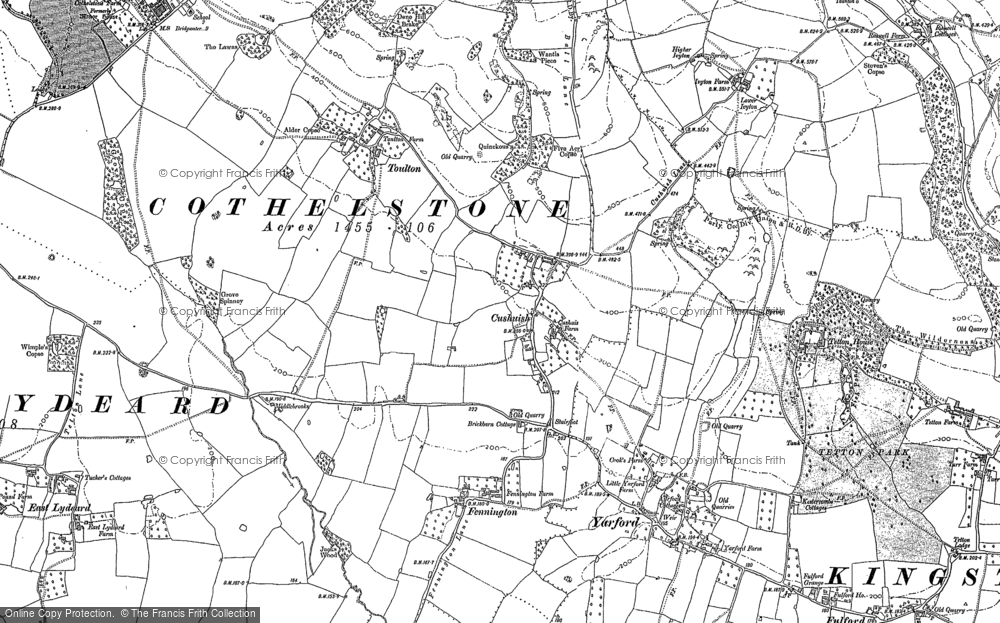 Old Map of Historic Map covering Fennington in 1887