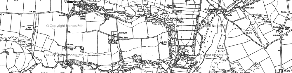 Old map of Cuttybridge in 1887