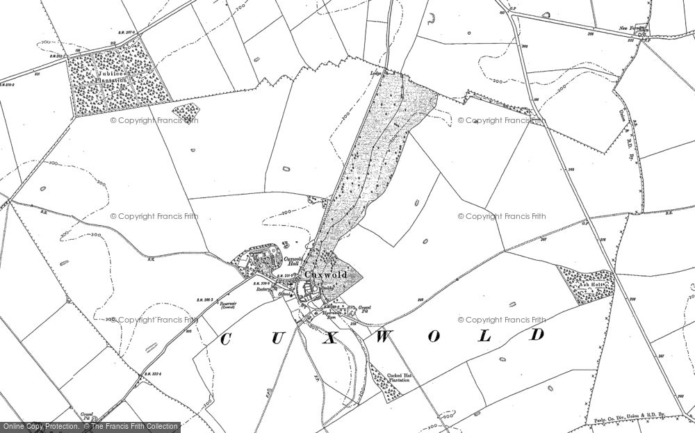 Old Map of Cuxwold, 1887 in 1887