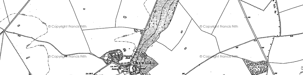 Old map of Cuxwold in 1887