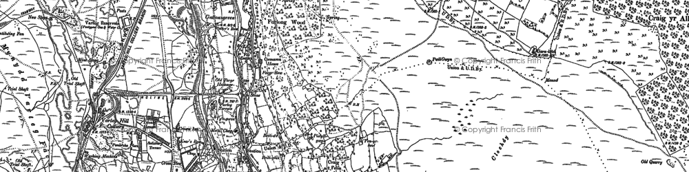 Old map of Gallowsgreen in 1899
