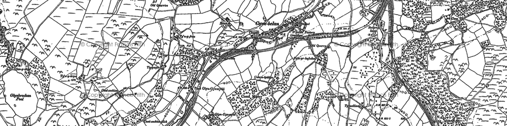 Old map of Ystradolwyn Fawr in 1875
