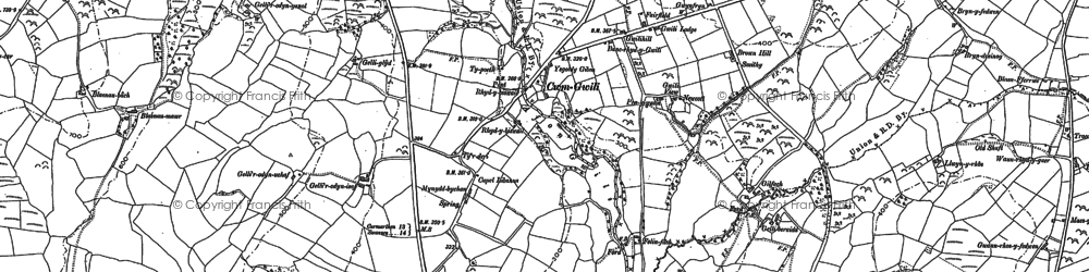 Old map of Ty-isaf in 1905