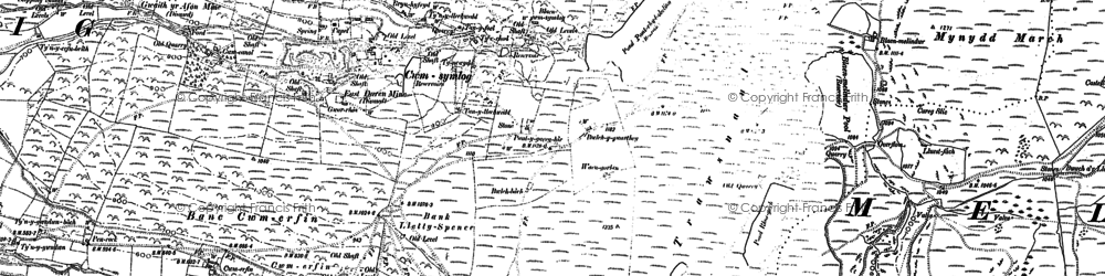Old map of Cwmsymlog in 1886
