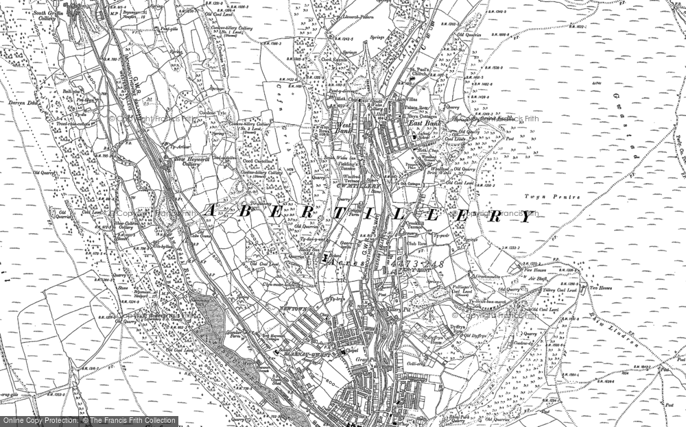 Old Map of Cwmtillery, 1899 - 1916 in 1899