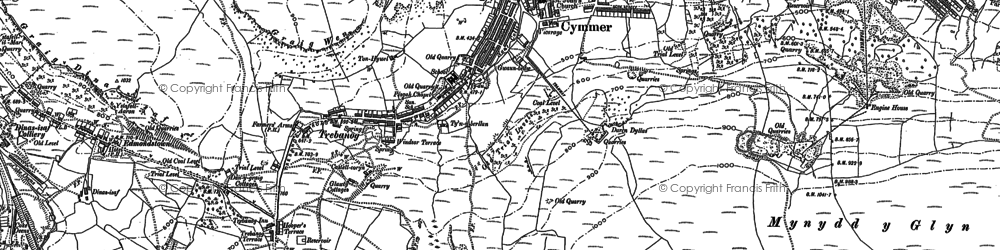 Old map of Cymmer in 1898