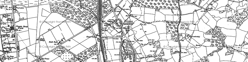 Old map of Cyncoed in 1915