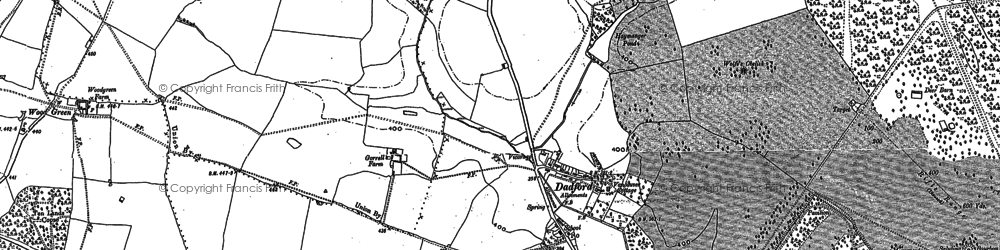 Old map of Dadford in 1899