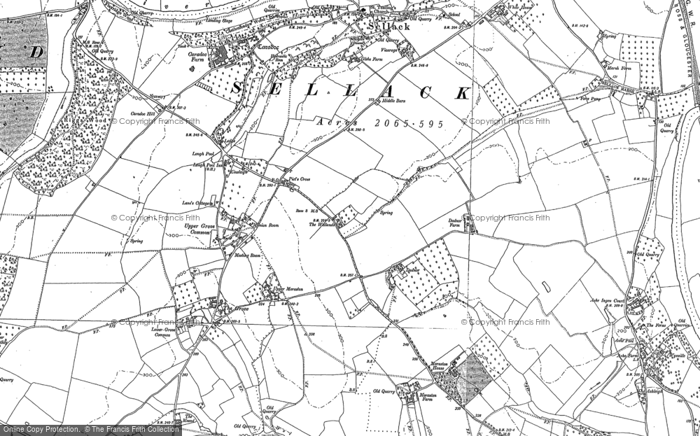 Old Map of Dadnor, 1887 in 1887