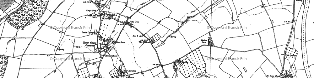 Old map of Buckcastle Hill in 1887