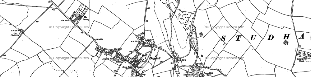 Old map of Dagnall in 1902