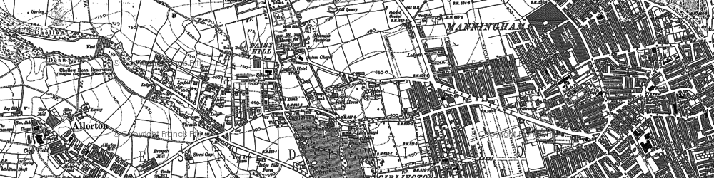 Old map of Daisy Hill in 1891