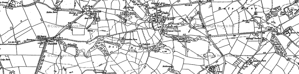 Old map of Dale Moor in 1879
