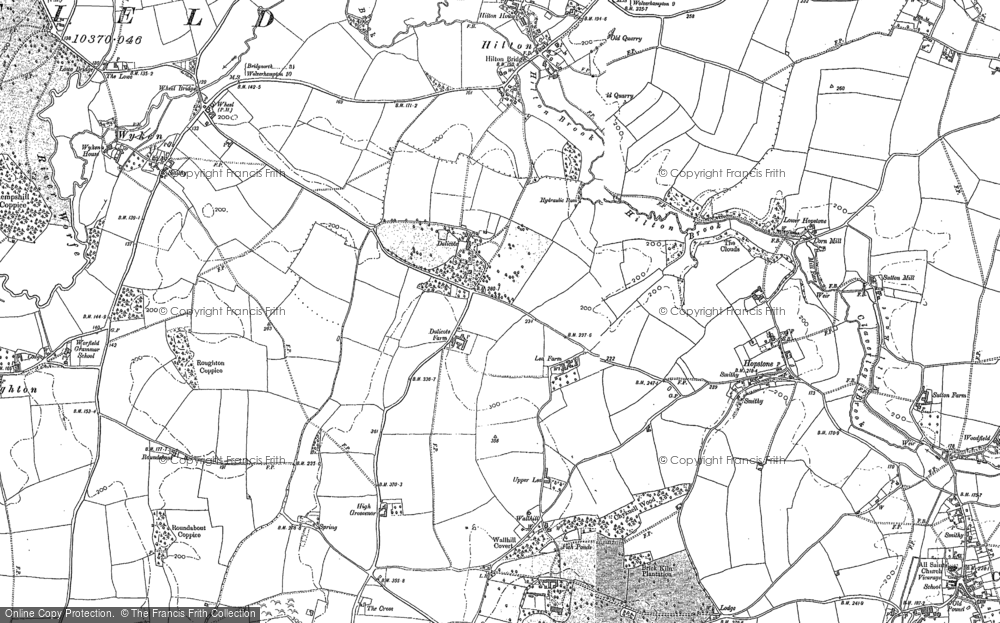 Old Map of Historic Map covering Wyken in 1901