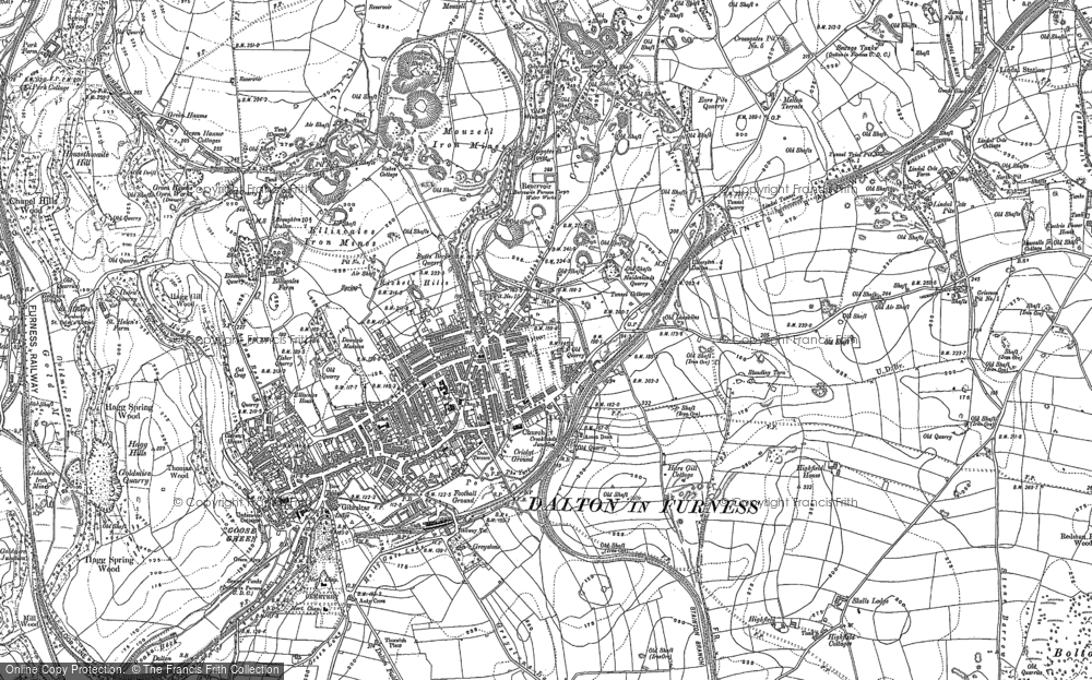 Old Map of Dalton-In-Furness, 1910 - 1947 in 1910