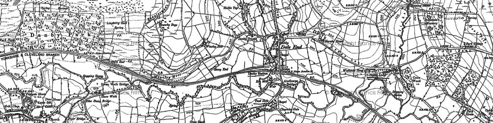 Old map of Danby in 1892