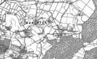 Old Map of Dargate, 1896